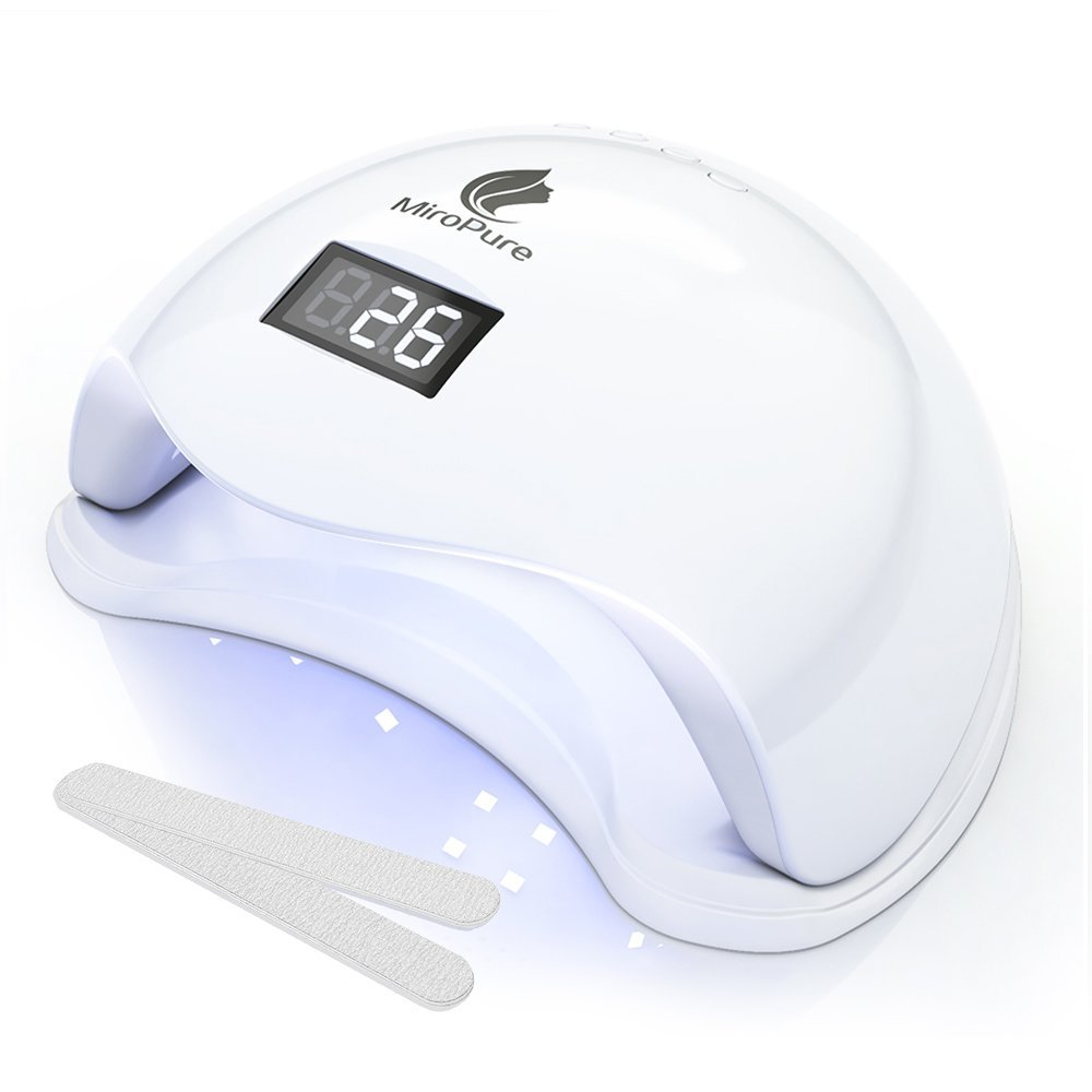 Miropure 36w Uv Led Nail Lamp With 4 Timer Setting And 2 Nail Files in size 1000 X 1000