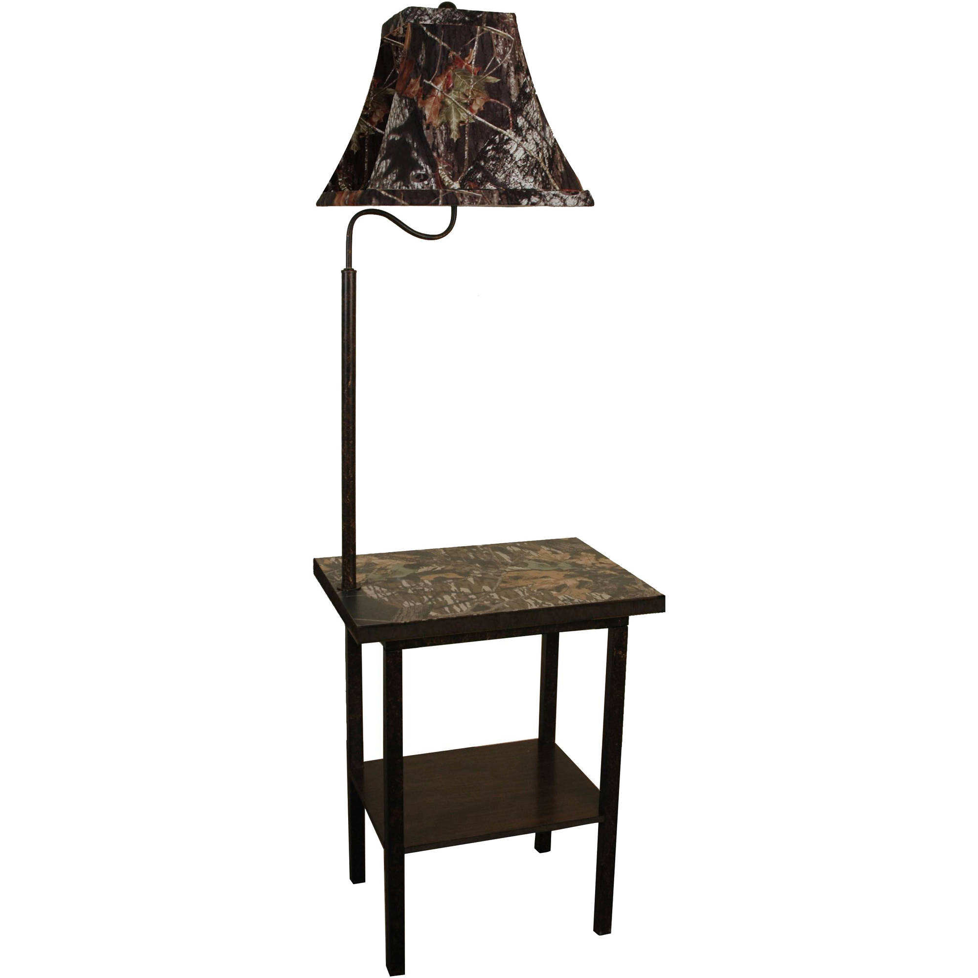 Mossy Oak Furniture Rustic End Table Top With Built In Floor Lamp for sizing 2000 X 2000