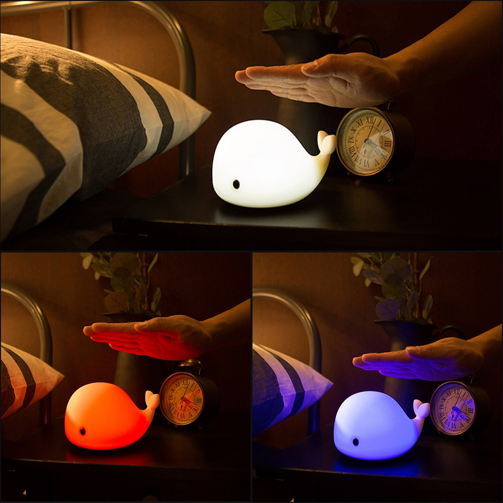 Mumeng Led Night Light Motion Sensor Ba Usb Cute Whale inside proportions 1000 X 1000