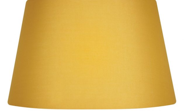 Mustard Cotton Drum Lamp Shade 8 Inch S901 8ms Oaks Lighting pertaining to proportions 1000 X 1000