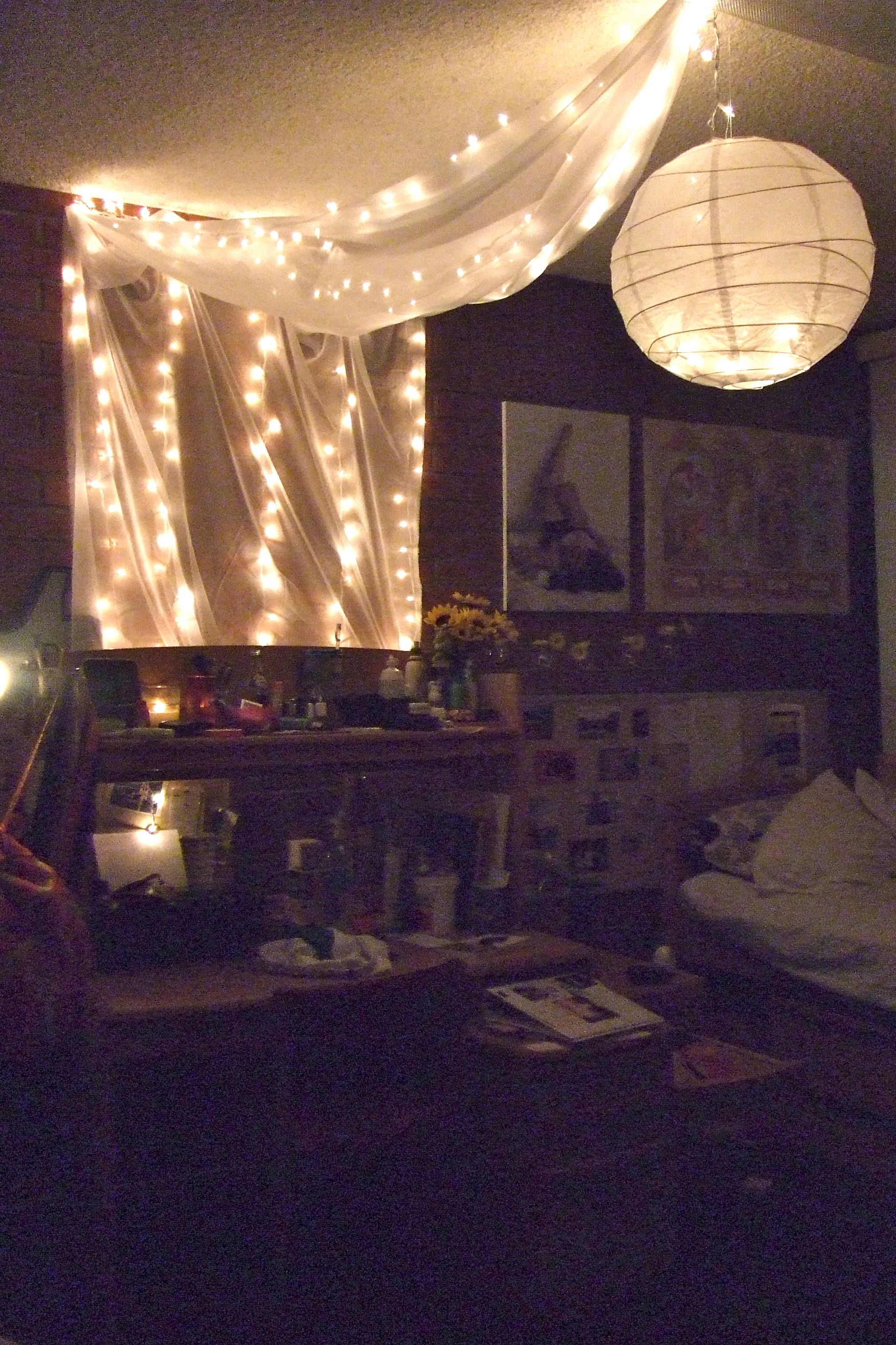 My Dorm Room Lights Fabric And Chinese Paper Lantern Trinkets inside proportions 2016 X 3024