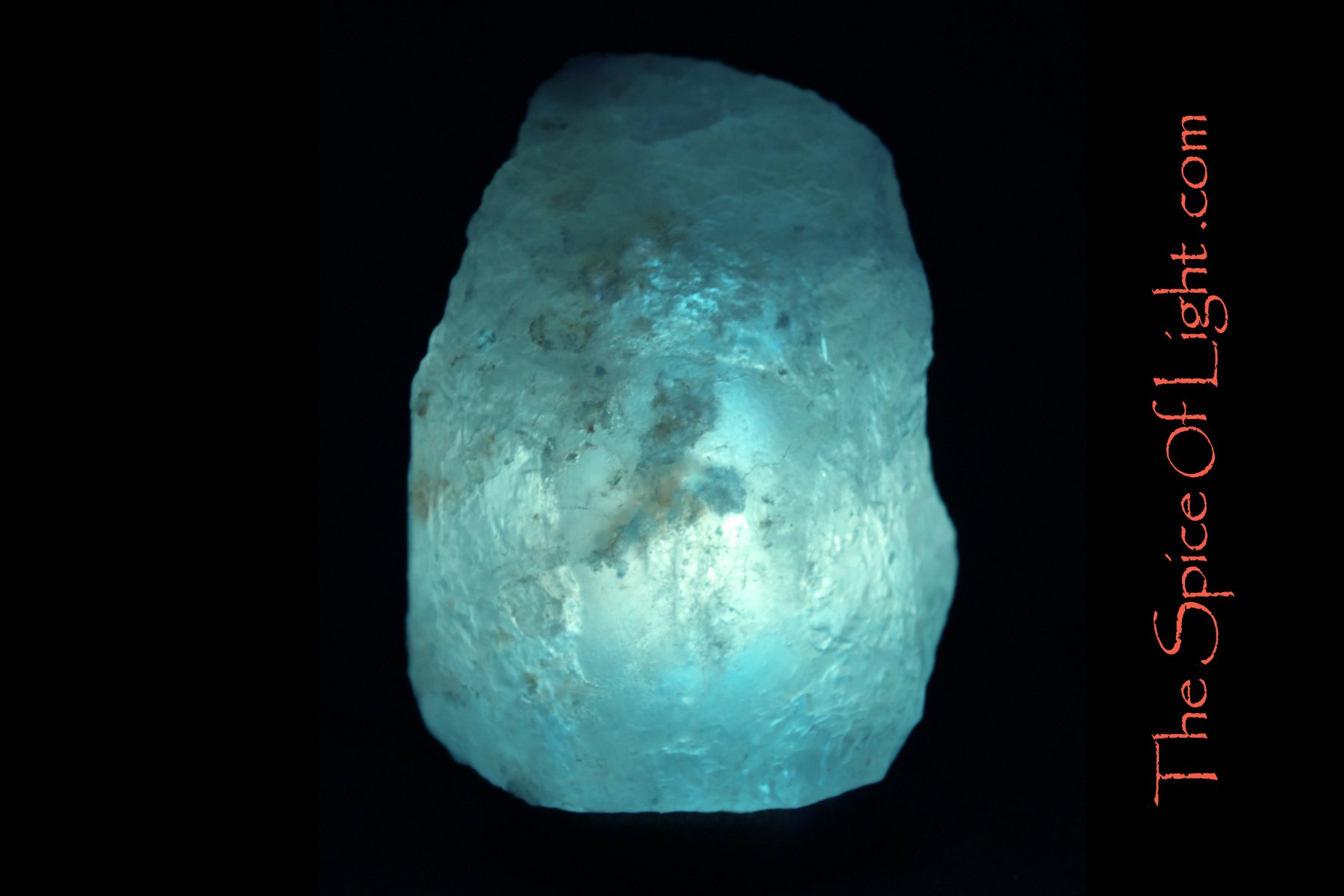 Natural Glacier Crystal Blue Himalayan Salt Lamp The Spice Of Light intended for dimensions 1800 X 1200