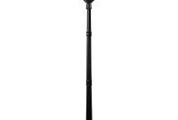 Nature Power Bayport 72 In Outdoor Black Solar Lamp Post With Super with regard to sizing 1000 X 1000