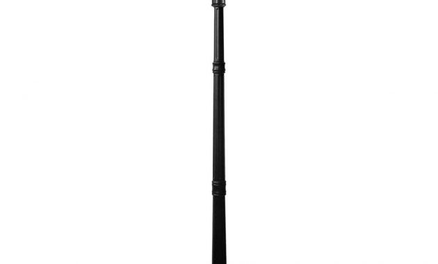 Nature Power Bayport 72 In Outdoor Black Solar Lamp Post With Super with regard to sizing 1000 X 1000