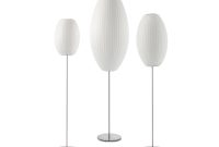 Nelson Cigar Bubble Floor Lamp On Lotus Stand Hivemodern with regard to proportions 1200 X 936