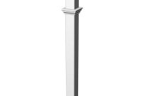 New England Arbors 5 In X 72 In Vinyl Portsmouth Lamp Post Va94430 within proportions 1000 X 1000