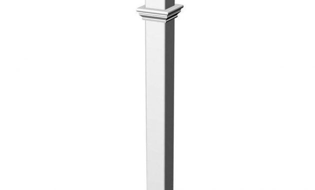 New England Arbors 5 In X 72 In Vinyl Portsmouth Lamp Post Va94430 within proportions 1000 X 1000