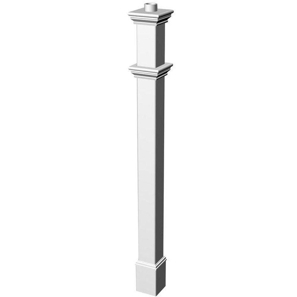 New England Arbors 5 In X 72 In Vinyl Portsmouth Lamp Post Va94430 within proportions 1000 X 1000