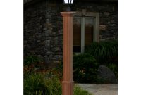 New England Arbors Trinity Composite Cedar Lamp Post Va94432 for proportions 1200 X 1200