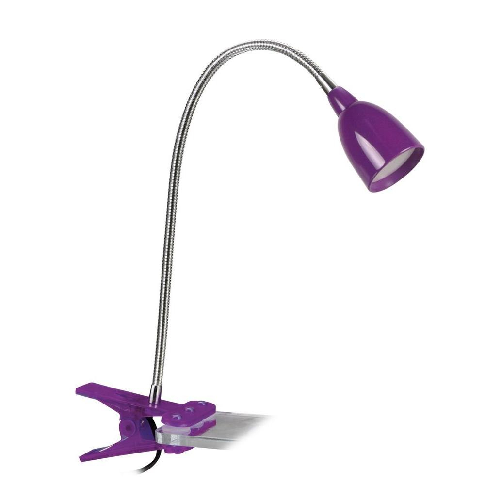 Newhouse Lighting 21 In Purple Led Clamp Desk Lamp Light Nhclp Led for measurements 1000 X 1000