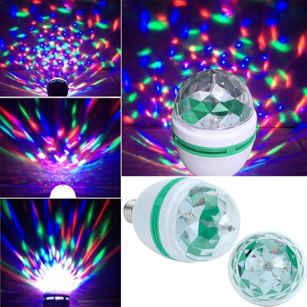 Novelty B22 Rgb Led Disco Light Bulb Rotating Multi Coloured 15w with regard to sizing 1000 X 1000