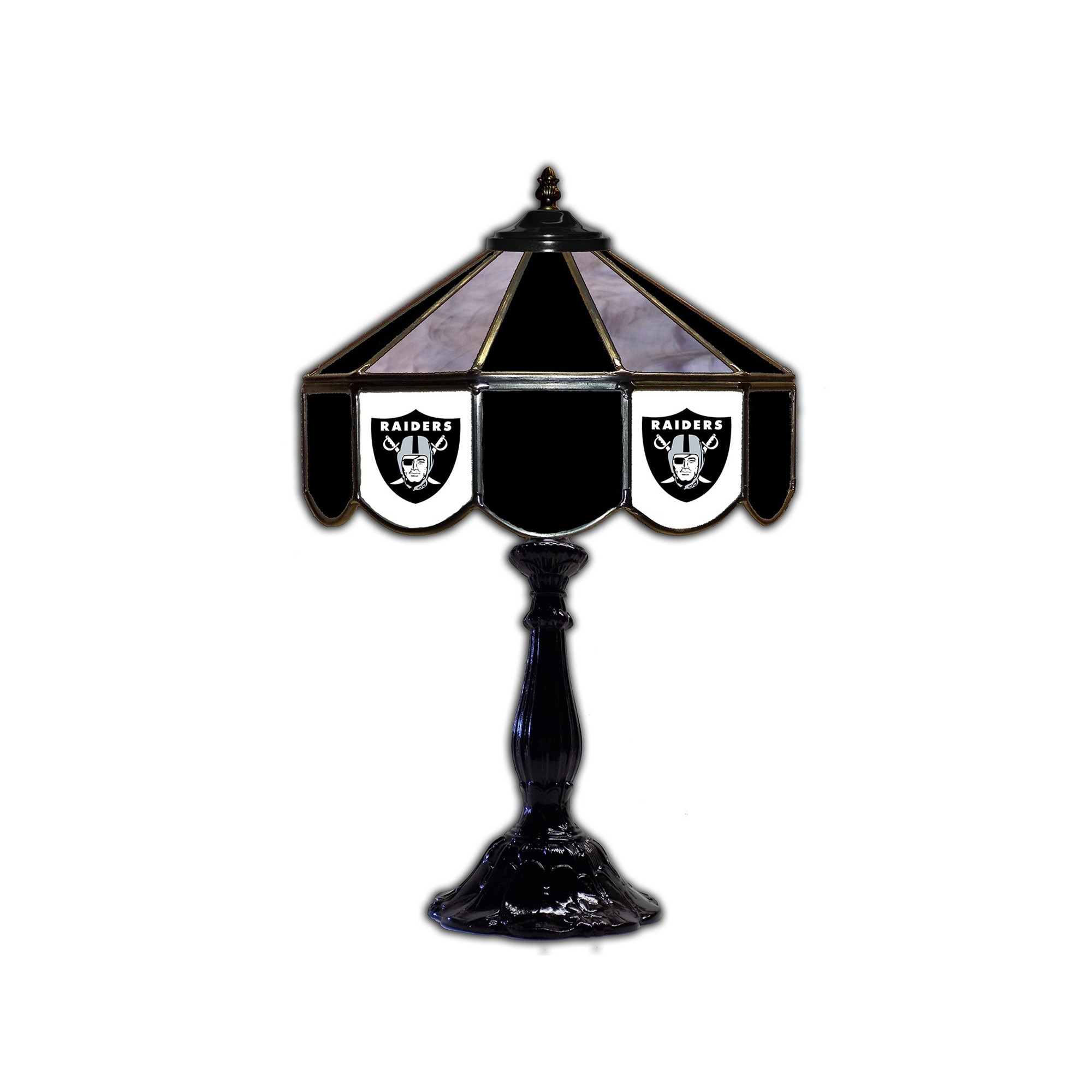 Oakland Raiders 21 Glass Table Lamp for proportions 2000 X 2000