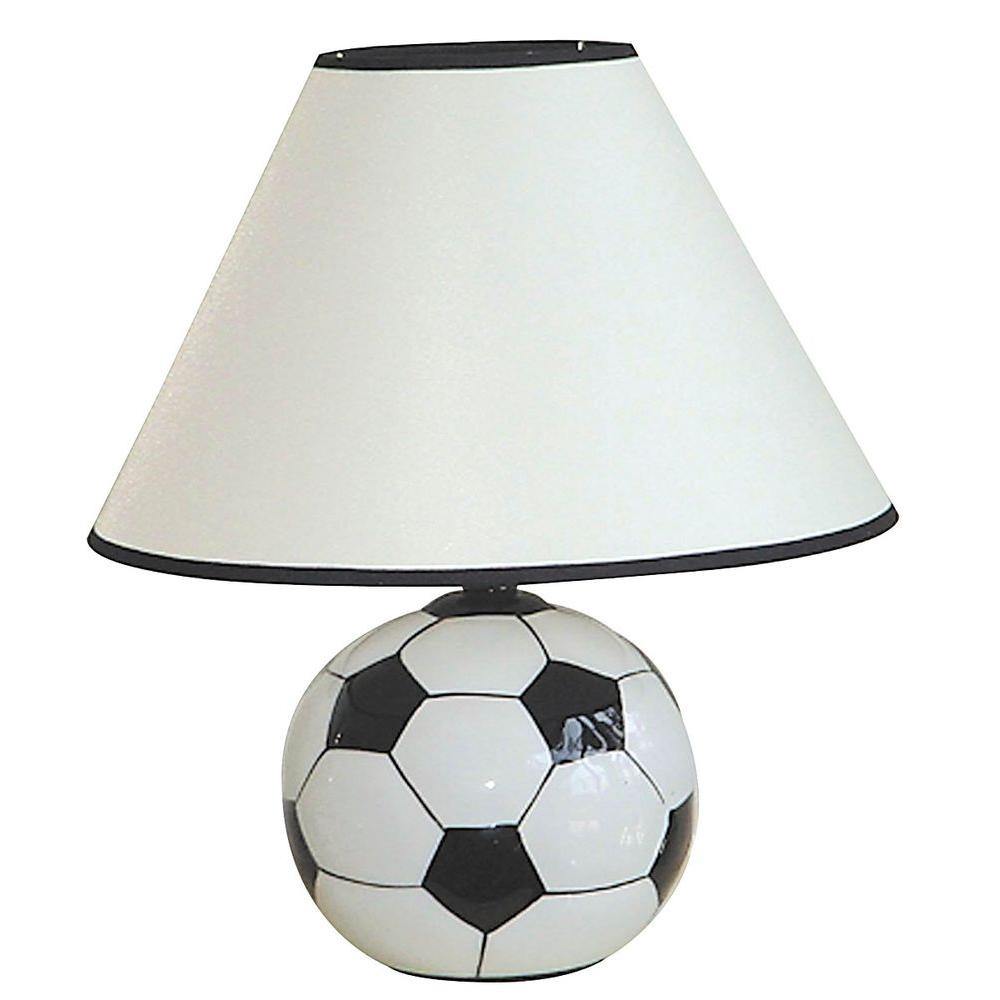 Ore International 12 In Ceramic Soccer Ball Black And White Table regarding dimensions 1000 X 1000