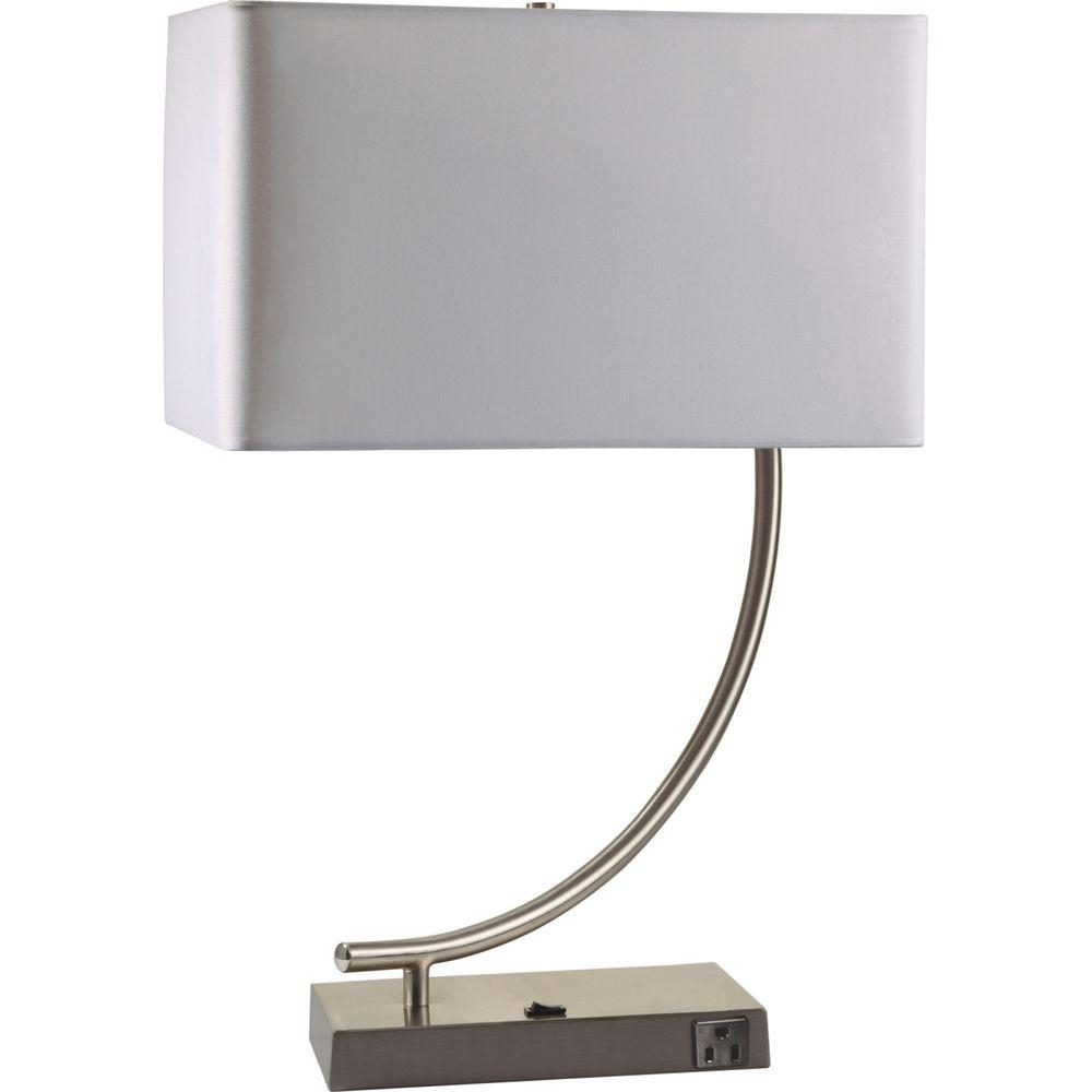 Ore International 22 In Silver Metal Contemporary Table Lamp With with regard to sizing 1000 X 1000