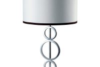 Ore International 26 In 3 Ring Silver Metal Table Lamp White With with regard to size 1000 X 1000