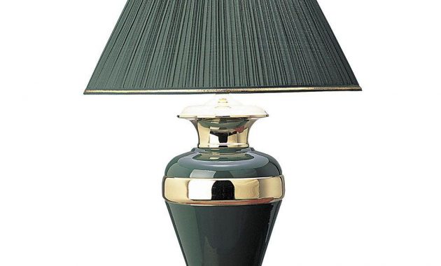 Ore International 32 In Metal Hunter Green With Gold Lamp 6129gn throughout measurements 1000 X 1000