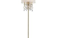 Ore International Aurora 63 In Crystal And Gold Floor Lamp With within proportions 1000 X 1000