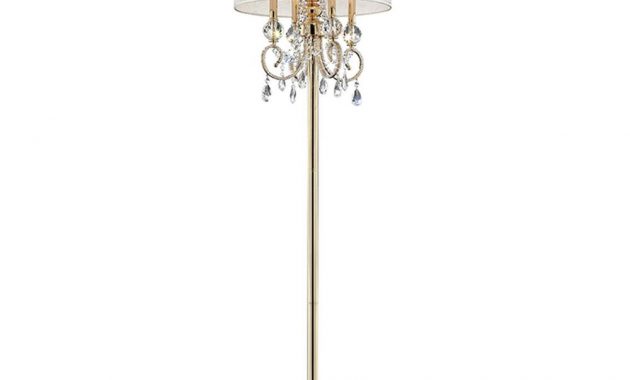 Ore International Aurora 63 In Crystal And Gold Floor Lamp With within proportions 1000 X 1000