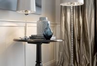 Orleans Chrome Floor Lamp With Metallic Fabric Shadelightingbeacon regarding size 900 X 1080