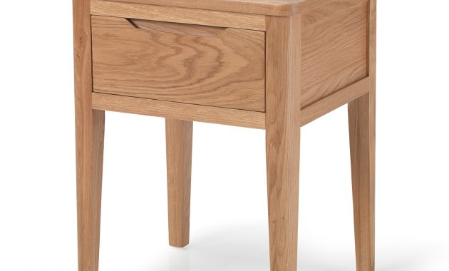 Oslo Small Oak Lamp Table 1 Drawer Storage Unit Bedside Table within sizing 1500 X 1500