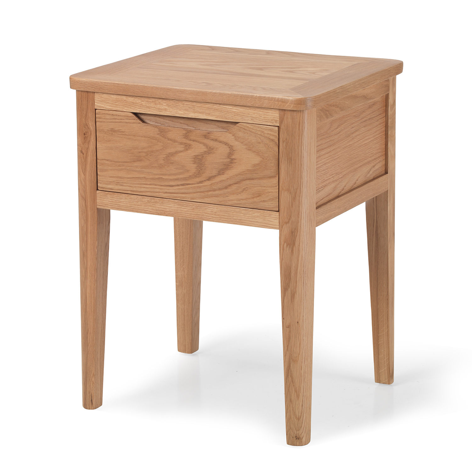 Oslo Small Oak Lamp Table 1 Drawer Storage Unit Bedside Table within sizing 1500 X 1500