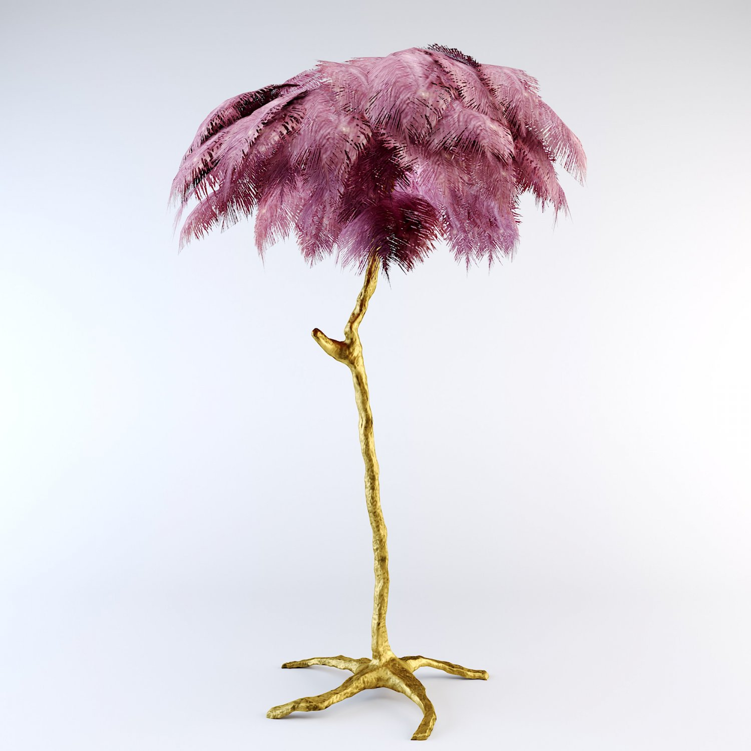 Ostrich Feather Lamp 3d Model In Lamp 3dexport with regard to size 1500 X 1500