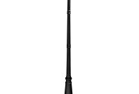 Outdoor Lamp Post 79 Cast Aluminum Black Pole Gamasonic Solar for sizing 1200 X 1200