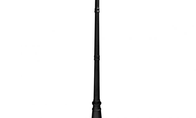 Outdoor Lamp Post 79 Cast Aluminum Black Pole Gamasonic Solar for sizing 1200 X 1200