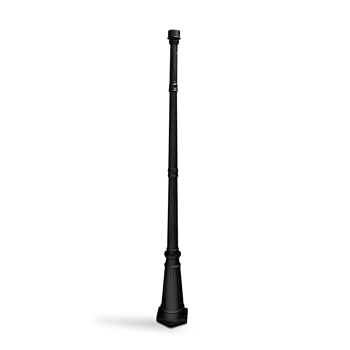 Outdoor Lamp Post 79 Cast Aluminum Black Pole Gamasonic Solar for sizing 1200 X 1200