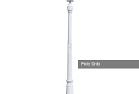 Outdoor Lamp Post 79 Cast Aluminum White Pole Gamasonic Solar within proportions 2000 X 2000