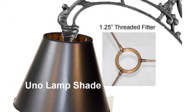 P Screw On Fitter Black Lampshade Fits Floor Lamps Bridge Arm regarding sizing 1280 X 1020