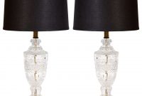 Pair Of Baccarat Style Hollywood Regency Cut Crystal Lamps For The intended for measurements 1280 X 1280