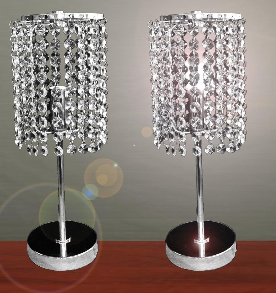 Pair Of Touch Bedside Table Lamps With Stainless Steel Stand And in measurements 965 X 1024