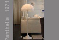 Panthella Tall Floor Lamp With Round Lamp Shade White Verner with sizing 1600 X 1244