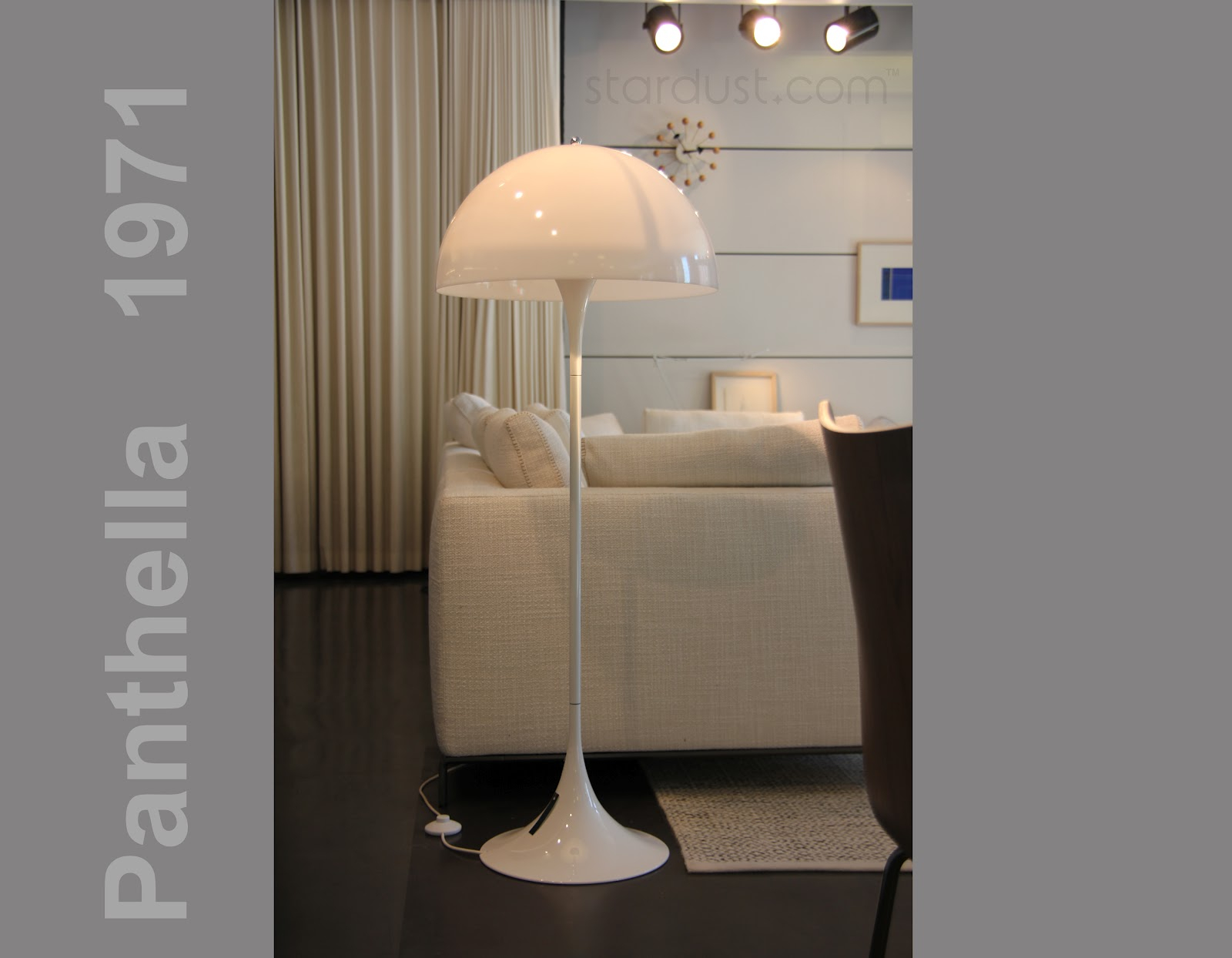 Panthella Tall Floor Lamp With Round Lamp Shade White Verner with sizing 1600 X 1244