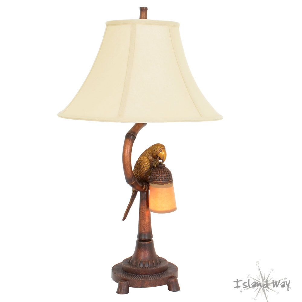 Parrot Table Lamp With Night Light Island Way Living Tropical regarding proportions 1000 X 1000