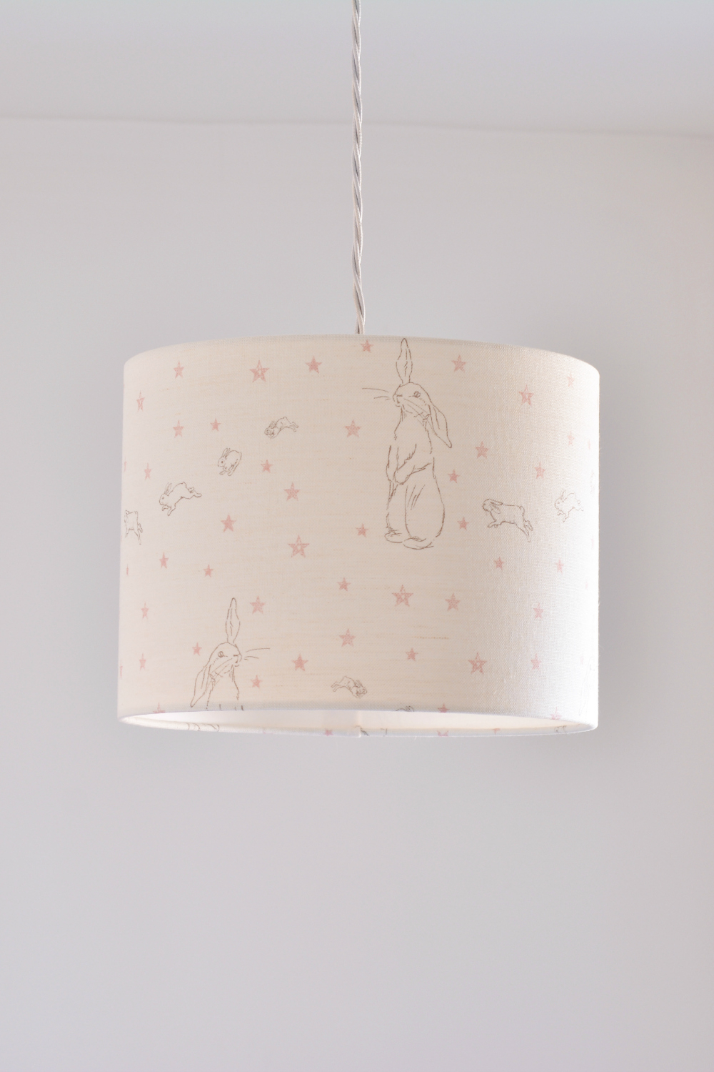 Peony Sage Rabbit All Star Drum Lampshade within proportions 1000 X 1500