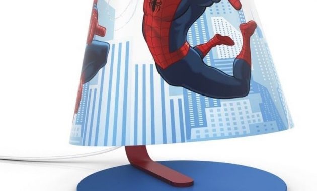 Philips Marvel Spider Man Childrens Table Lamp With Warm White in dimensions 779 X 1024