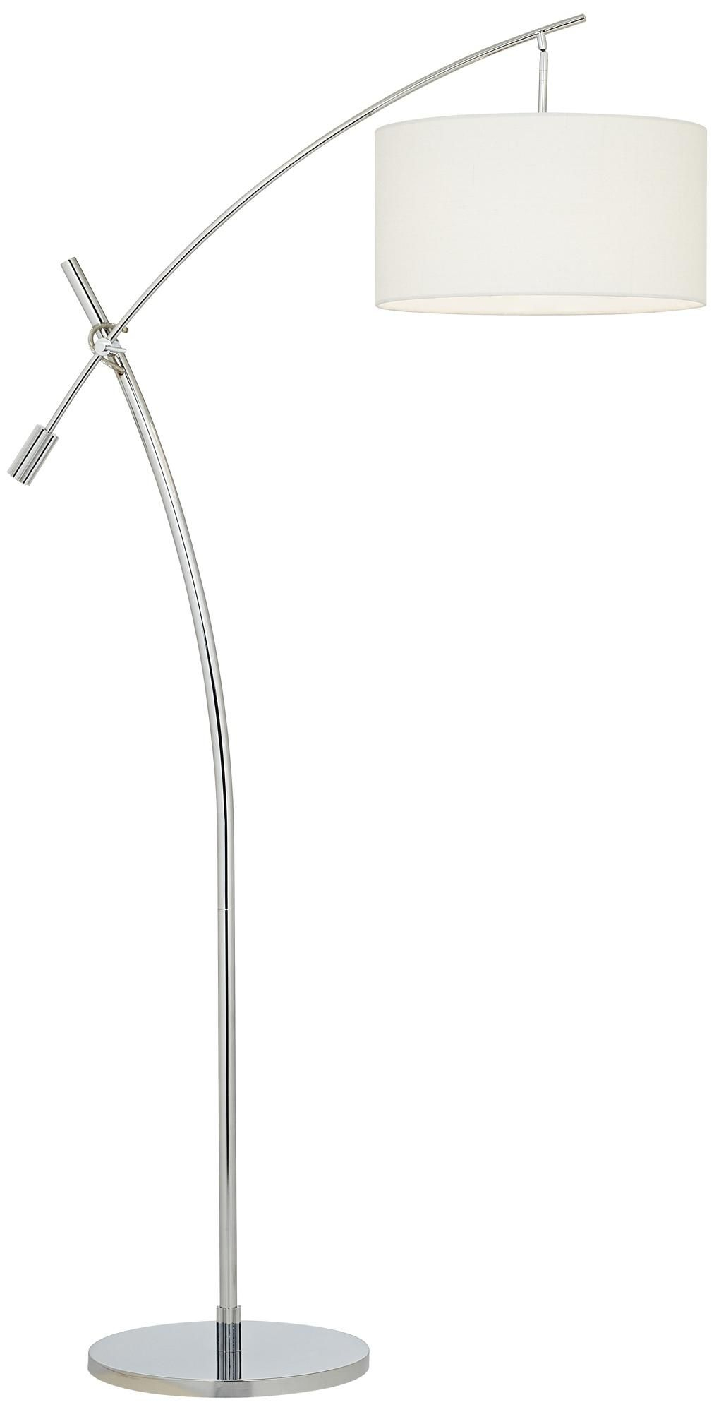 Possini Euro Brushed Steel Boom Arched Floor Lamp Floor Lamp inside size 1012 X 2000