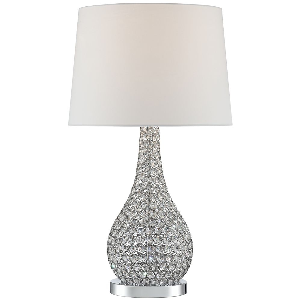 Possini Euro Kasey Crystal Beaded Gourd Table Lamp Style 7j491 pertaining to proportions 1000 X 1000