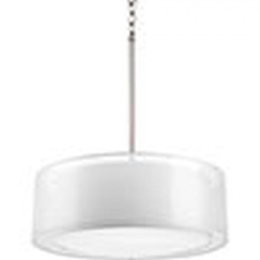 Progress Lighting P5037 09 Cuddle 3 Light Mylar Drum Pendant In within proportions 900 X 900