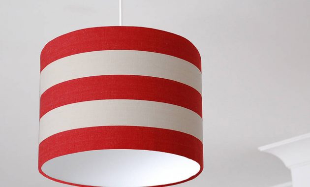 Red And White Deckchair Stripe Lampshade Quirk with dimensions 900 X 900