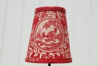 Red Toile Lampshade French Toile Clip Lampshade Etsy with regard to size 1500 X 997