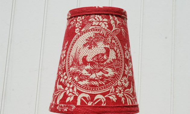 Red Toile Lampshade French Toile Clip Lampshade Etsy with regard to size 1500 X 997