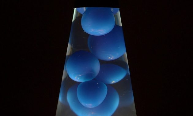 Relaxing Blue Lava Lamp On Black Background Tilt Up Medium Shot throughout sizing 1920 X 1080