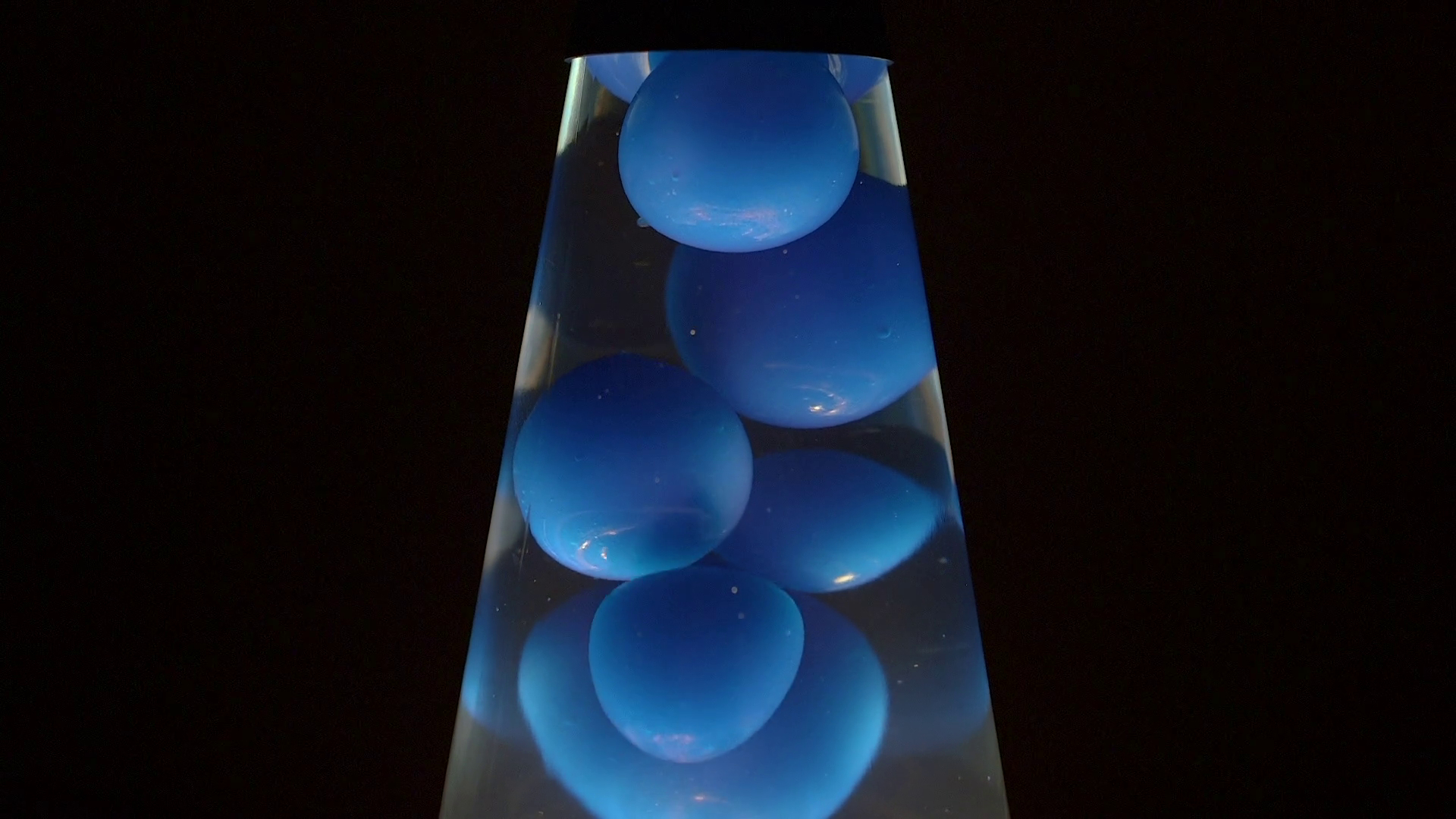 Relaxing Blue Lava Lamp On Black Background Tilt Up Medium Shot throughout sizing 1920 X 1080