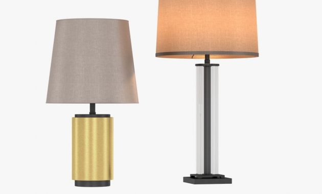 Restoration Hardware French Column Glass Table Lamp 3d Model Max Obj within proportions 1200 X 1200