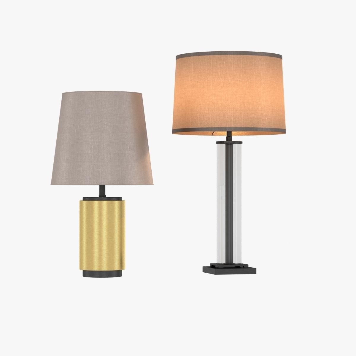 Restoration Hardware French Column Glass Table Lamp 3d Model Max Obj within proportions 1200 X 1200