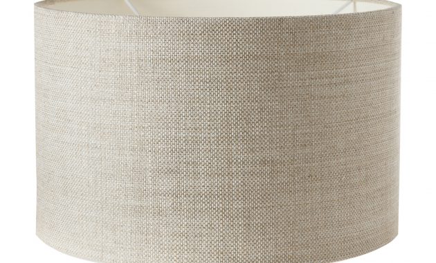 Revolutionary Burlap Drum Lamp Shade Large Gohemiantravellers throughout dimensions 1624 X 1470