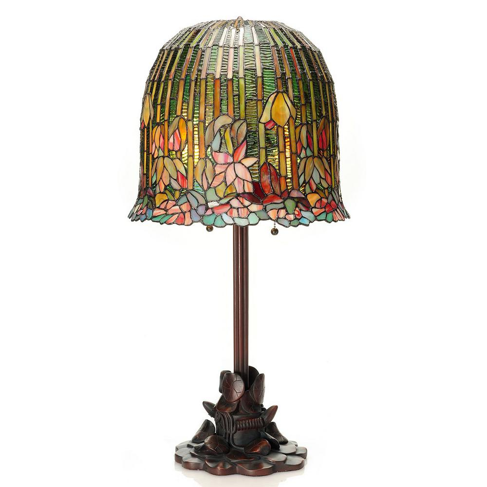 River Of Goods 29 In Multi Colored Table Lamp With Tiffany Style inside measurements 1000 X 1000